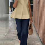 Blusa Sin Mangas Minimalista Sana