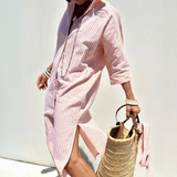 Vestido Elegante de Rayas Colen para Mujer
