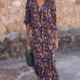 Vestido Retro con Cuello en V Nathalie
