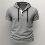 Hoodie Henley de Algodón Hype