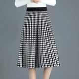Falda Midi Houndstooth Monroe