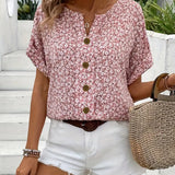Blusa Elegante con Estampado Floral Verna