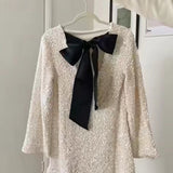 Vestido Brillante Elaiza™ con Lazo