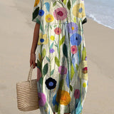 Vestido de Verano Floral Colorido Cynthia™