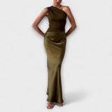 Vestido Elegante de Un Solo Hombro Amarílis