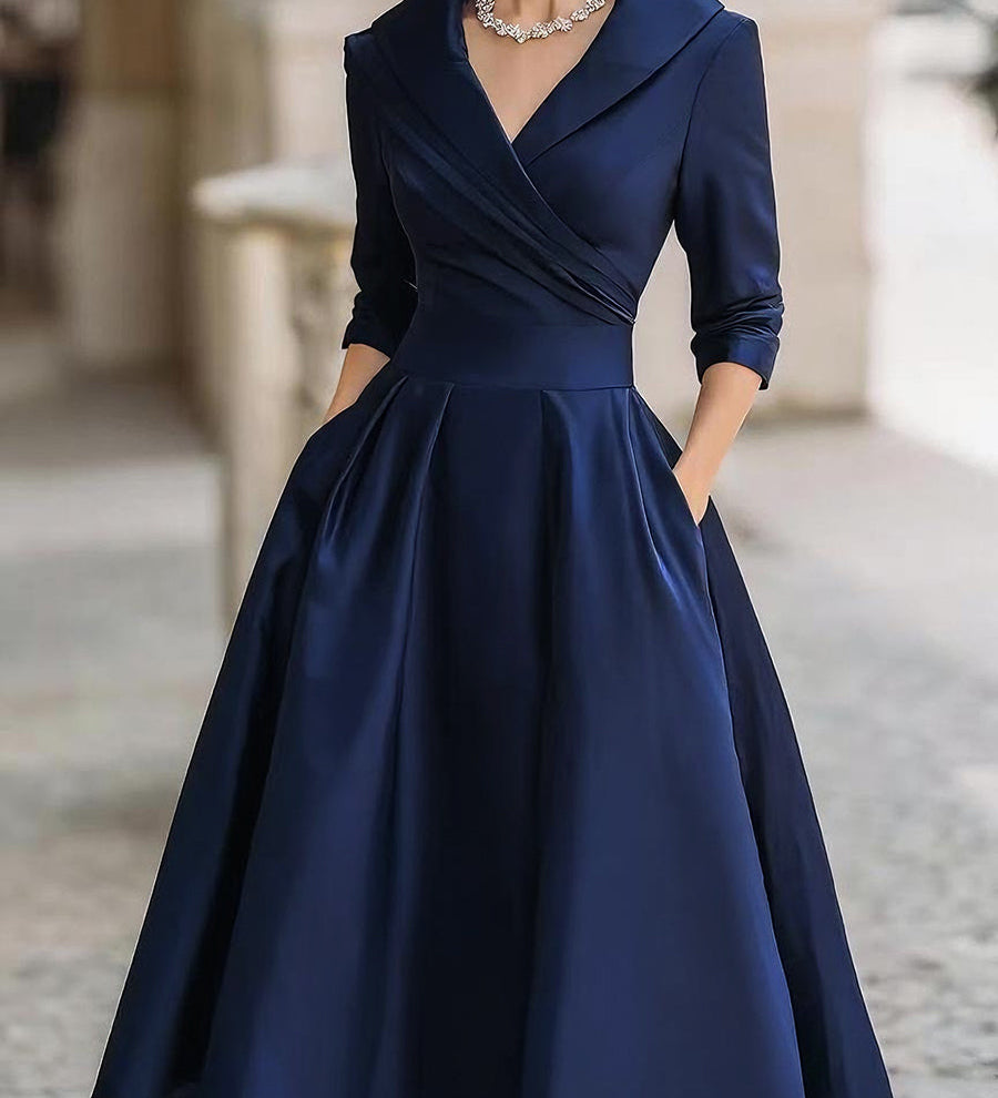 Lina - Vestido de Mujer midi de satén