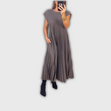 Vestido Plisado Celine