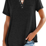 Camiseta de Manga Corta Eira™ con Bolsillo Sólido