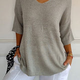 Top de Malla Anna con Cuello en V