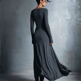 Vestido Maxi Naiara con Nudo Lateral para Mujer