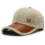 Gorra de Houndstooth Metropolitana