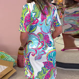 Vestido Midi Estampado Nadia