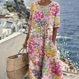 Vestido Midi Floral Suelto Elena