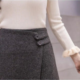 Falda Corta Houndstooth Kensington
