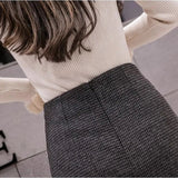 Falda Corta Houndstooth Kensington