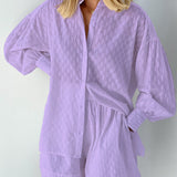 Maud | Conjunto elegante de blusa y pantalones cortos