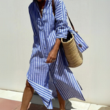 Vestido Elegante de Rayas Colen para Mujer