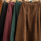 Falda Maxi de Pana Cassia