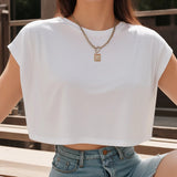Camiseta Cortada Boxy Esencial