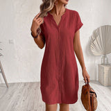 Vestido Camisero de Lino Elegante y Cómodo para Mujer Tess