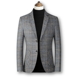 Blazer Elegante en Tejido Escocés Domenico