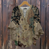 Blusa Elegante Kornelia con Motivos