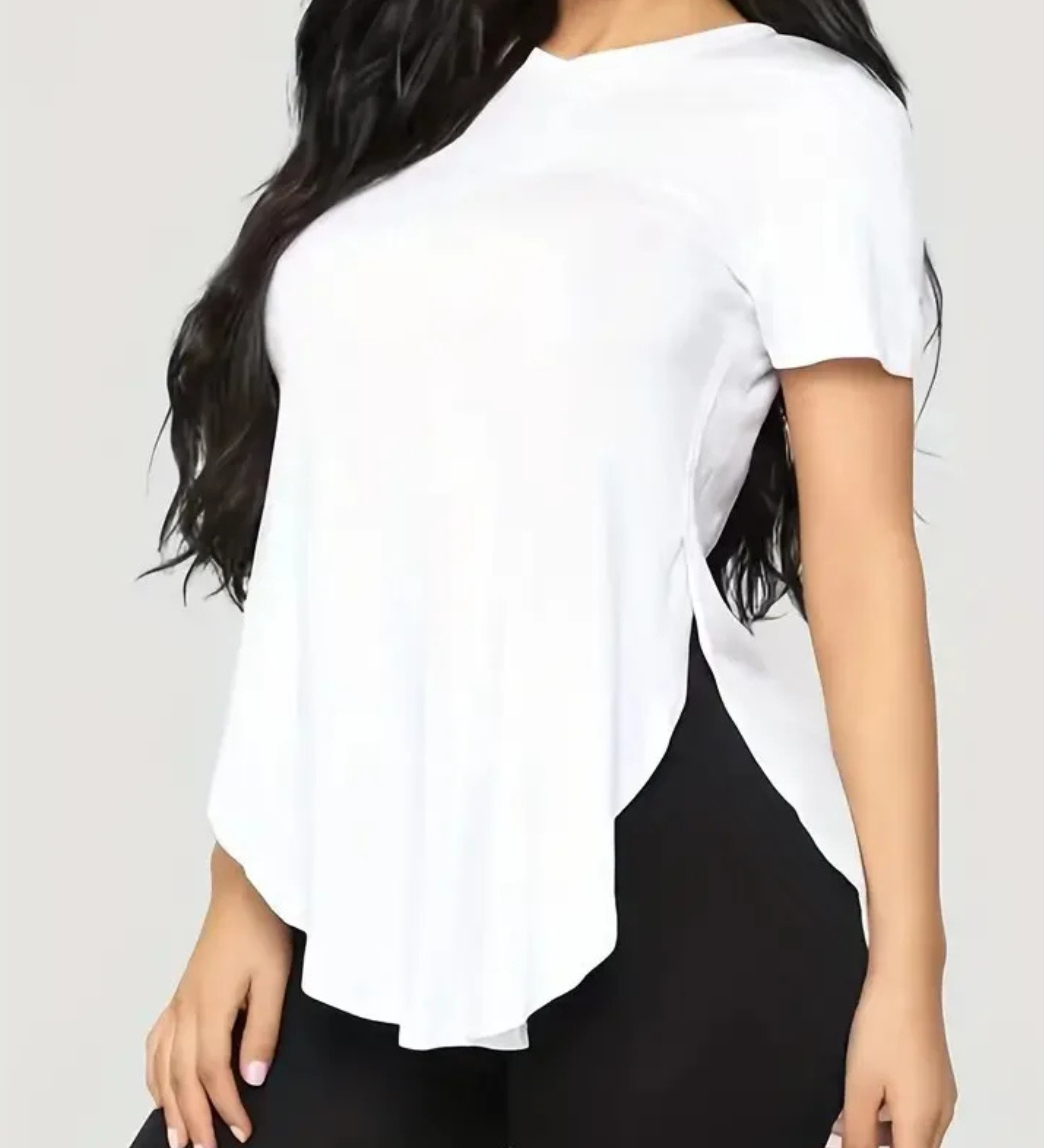 Camiseta Larga Plus Size Aveline