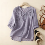 Blusa Bordada Laurienne™ con Cuello en V