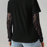 Camiseta Capa de Encaje Mirelle