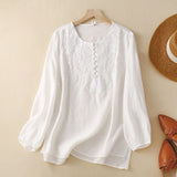 Blusa Bordada Laurienne™ con Botones