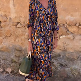 Vestido Retro con Cuello en V Nathalie