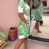 Vestido Midi Estampado Nadia