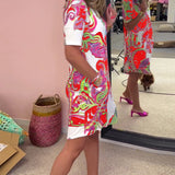 Vestido Midi Estampado Nadia
