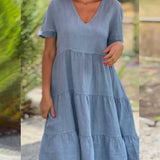 Vestido Ligero Nathalie™ con Escote en Pico