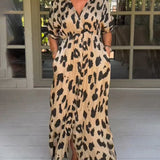 Vestido Largo Leopardo