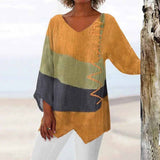 Camisa Tricolor Elegante Elise