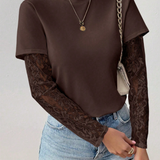 Camiseta Capa de Encaje Mirelle