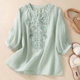 Blusa Bordada Laurienne™ con Escote Abierto