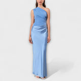 Vestido Elegante de Un Solo Hombro Amarílis