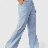 Pantalones Anchos Dominique con Detalles Elegantes