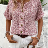 Blusa Elegante con Estampado Floral Verna