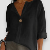 Blusa Casual Tessa con Cuello en V