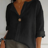 Blusa Casual Aria con Cuello en V