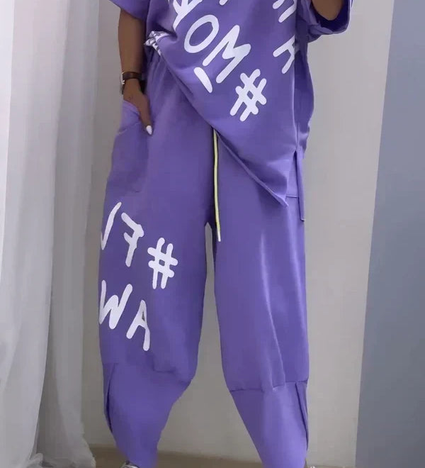 Conjunto Casual de Dos Piezas con Estampado Desa™