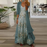 Mara | Vestido largo con chaqueta (conjunto de 2 piezas)