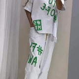 Desa™ Conjunto Casual de Dos Piezas con Cuello Redondo y Estampado