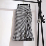 Falda Trompeta Houndstooth La Rue