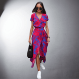Vestido Cruzado Ketty de Material Premium Hecho a Mano