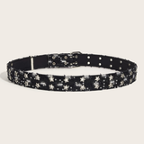 Cinturón de Mezclilla Desgastado Estrellado
