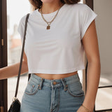 Camiseta Cortada Boxy Esencial